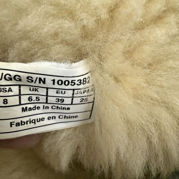 UGG Boots Womens 8 Chestnut Azalea Charms Sheepskin Tan Brown Boho Cozy - Picture 9 of 12